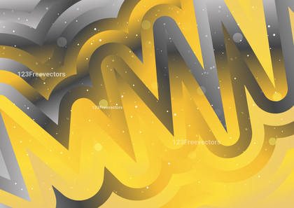 Abstract Grey and Yellow Gradient Liquid Shapes Background