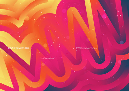 Abstract Pink Blue and Yellow Fluid Background