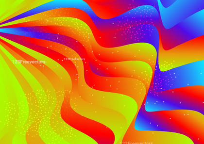 Abstract Modern Colorful Liquid Color Wavy Background Vector Art