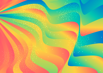 Abstract Pink Blue and Yellow Wavy Fluid Gradient Color Background