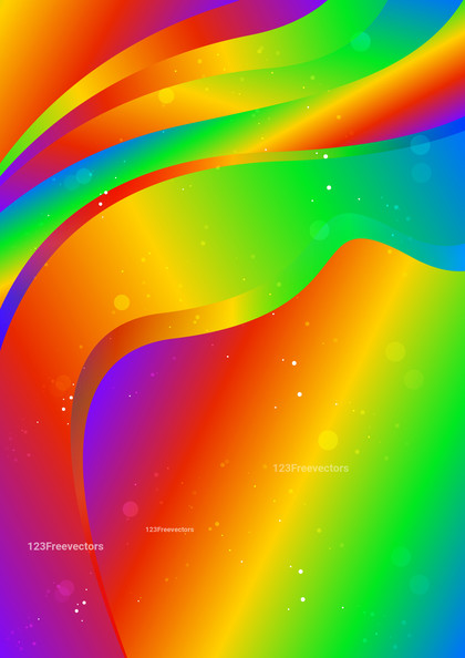 Abstract Colorful Wavy Fluid Liquid Background