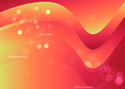 Abstract Pink and Yellow Liquid Gradient Wavy Background