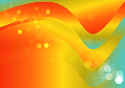 Abstract Red Yellow and Blue Liquid Gradient Wavy Background