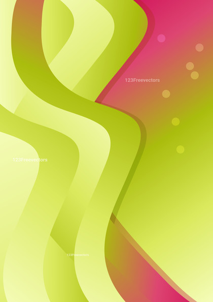 Fluid Pink and Green Gradient Vertical Wavy Background Graphic