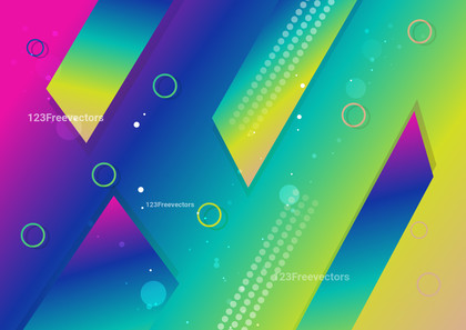 Abstract Colorful Fluid Gradient Geometric Shapes Background