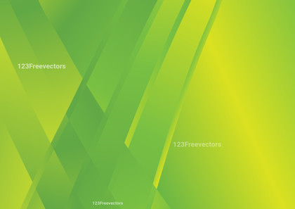 Abstract Green and Yellow Fluid Color Geometric Shapes Background