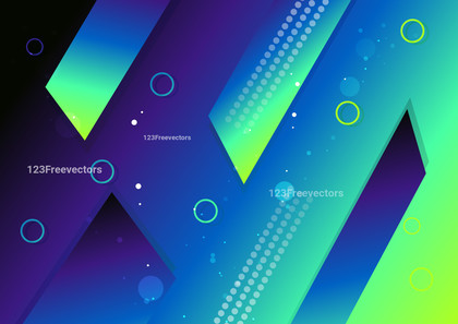 Purple Blue and Green Fluid Gradient Geometric Background Illustration