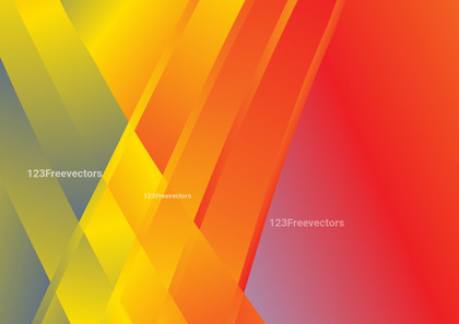 Abstract Red Yellow and Blue Fluid Color Modern Geometric Background Vector