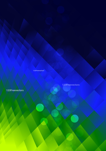 Blue and Green Fluid Color Polygon Pattern Background