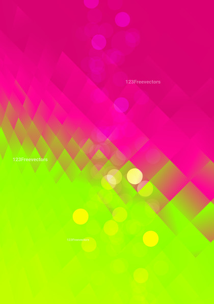 Pink and Green Fluid Color Low Poly Background Template