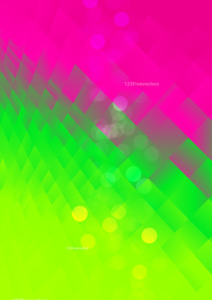Pink and Green Fluid Color Polygonal Background