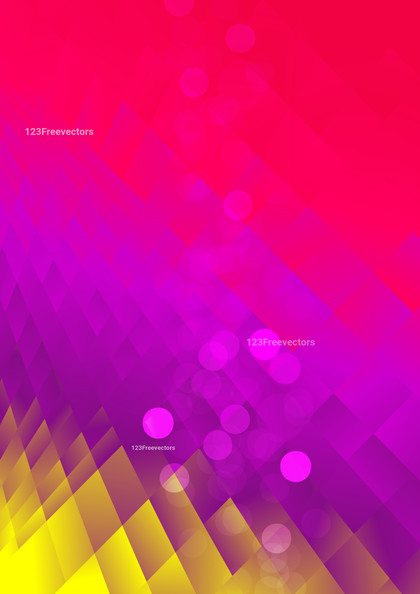 Pink and Yellow Fluid Color Polygonal Background Template