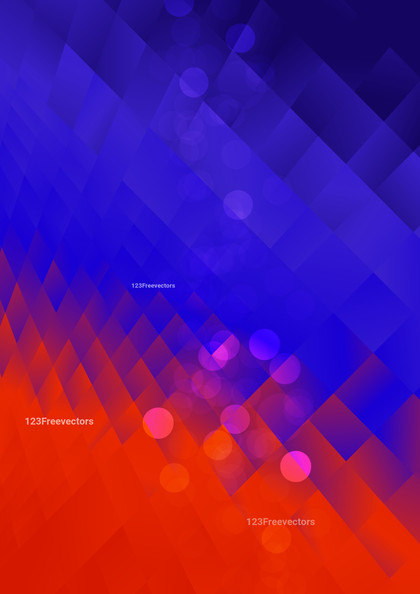 Red and Blue Fluid Color Polygonal Triangle Background
