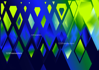 Blue and Green Fluid Color Triangle Pattern Background Vector
