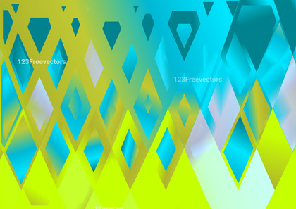 Blue and Green Fluid Color Geometric Triangle Pattern Background Vector Art