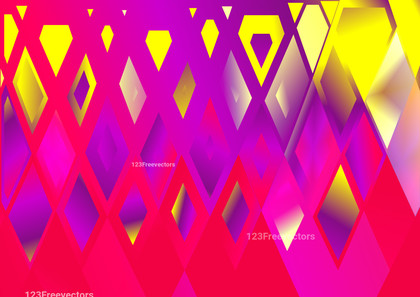 Pink and Yellow Fluid Color Triangle Pattern Background