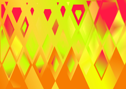 Abstract Green Orange and Pink Liquid Color Geometric Triangle Background