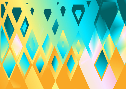 Abstract Pink Blue and Orange Fluid Color Geometric Triangle Background