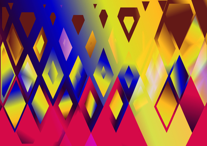 Abstract Pink Blue and Yellow Liquid Color Triangle Background