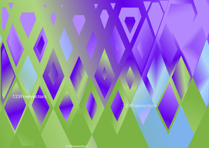 Purple Blue and Green Liquid Color Triangle Pattern Background