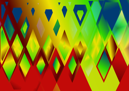 Red Green and Blue Liquid Color Geometric Triangle Background