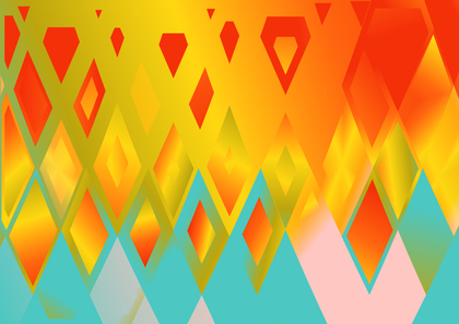Red Orange and Blue Fluid Color Geometric Triangle Background Vector Art