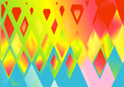 Red Yellow and Blue Liquid Color Geometric Triangle Pattern Background Graphic