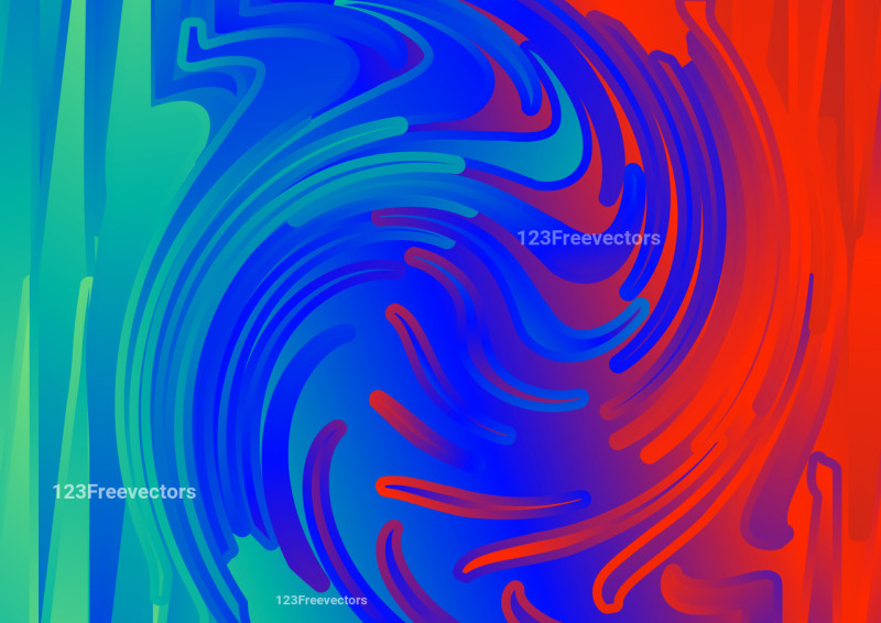 Red and Blue Fluid Color Whirl Texture Background Graphic