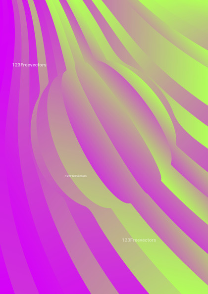 Pink and Green Fluid Gradient 3D Wave Stripe Background