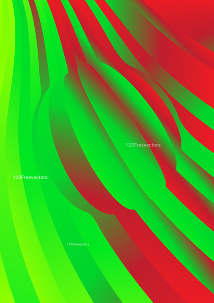 Red and Green Fluid Color Curve Stripe Background Image