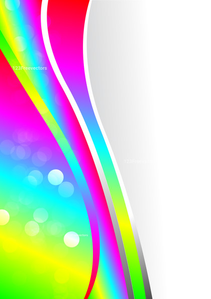 Colorful Fluid Color Wave Business Background