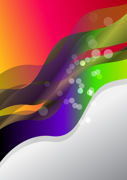 Colorful Fluid Color Business Wave Background