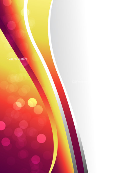 Pink and Yellow Liquid Color Business Wave Background