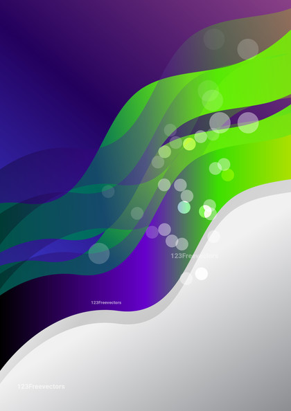 Purple and Green Liquid Color Wave Business Presentation