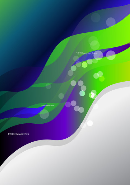 Purple Blue and Green Fluid Color Wave Business Background