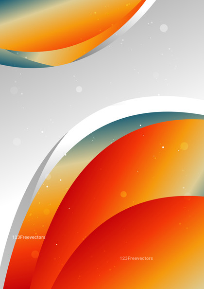 Abstract Red Orange and Blue Fluid Gradient Background Design Template