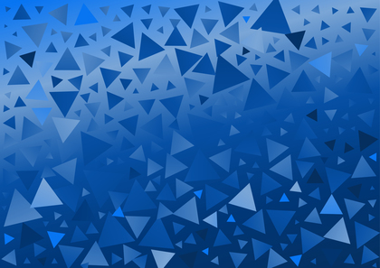 Abstract Blue Gradient Geometric Triangle Background