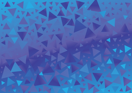 Abstract Blue Gradient Geometric Triangle Background Design