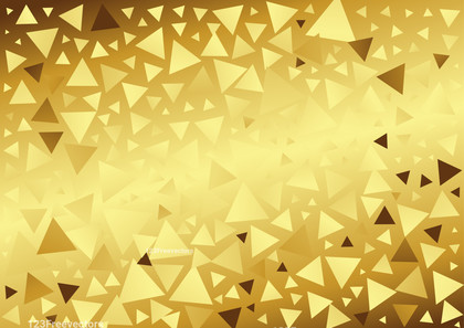 Gold Gradient Geometric Triangle Background