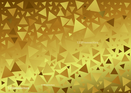 Gold Gradient Triangle Background