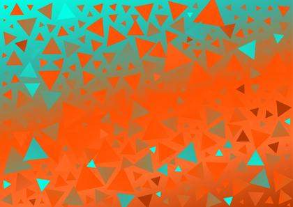 Abstract Blue and Orange Gradient Geometric Triangle Background Vector Art