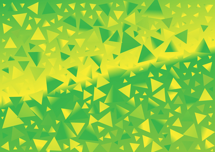 Green and Yellow Gradient Triangle Background Vector Art