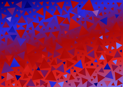 Red and Blue Gradient Geometric Triangle Background
