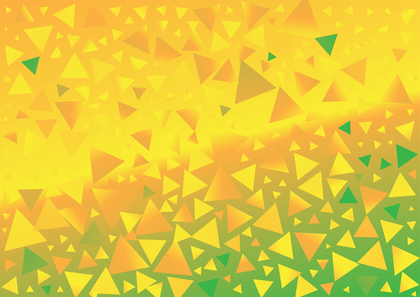 Orange Yellow and Green Gradient Triangular Pattern Background