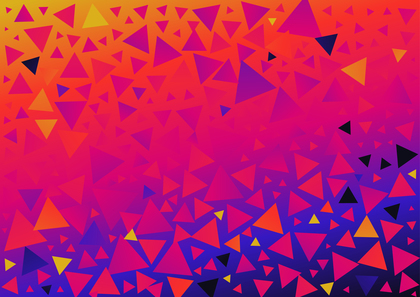 Abstract Pink Blue and Orange Gradient Geometric Triangle Background
