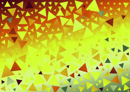 Red Yellow and Green Gradient Triangular Pattern Background Illustration