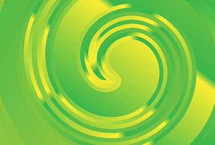 Abstract Green and Yellow Gradient Twirling Vortex Background Vector Art