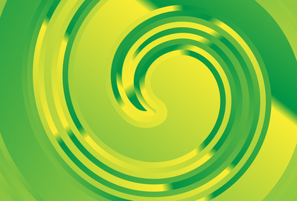 Abstract Green and Yellow Gradient Twirling Background Vector