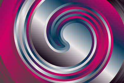Pink Blue and Grey Gradient Twirling Background Vector Illustration