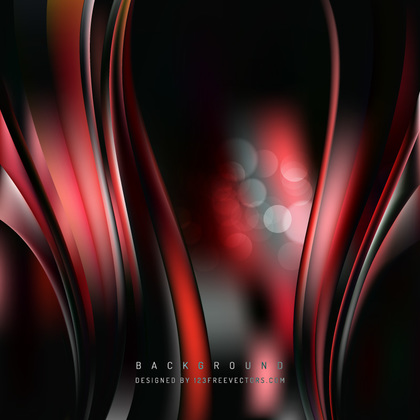 Abstract Red Black Wave Background